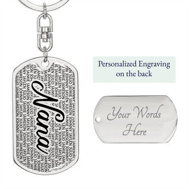 (Matching) Grandkids Keychain - Love You This Much